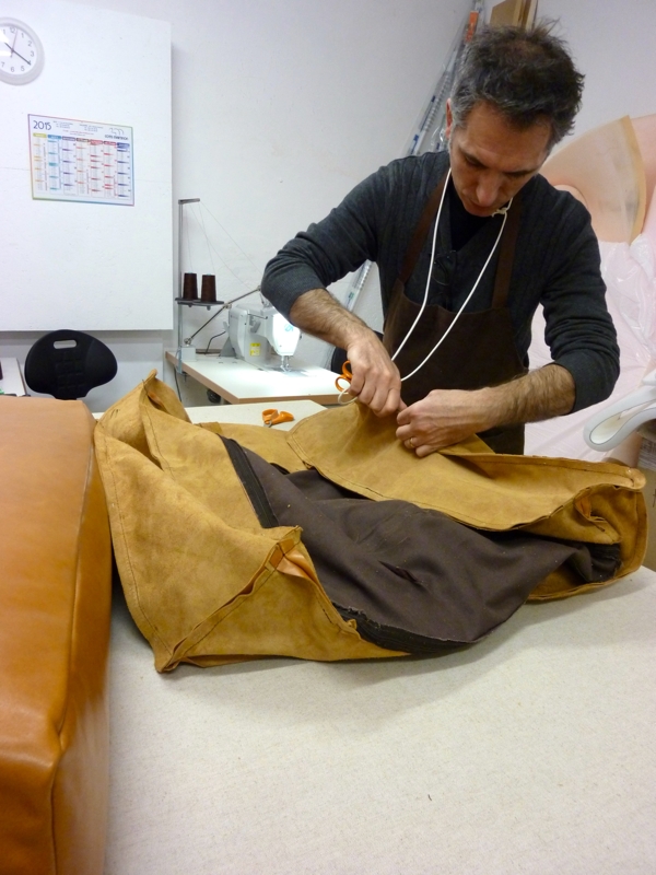 Réfection canapé cuir