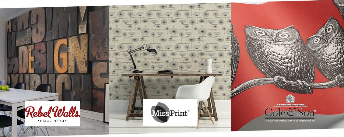 papiers-peints COLE&SON, MISSPRINT et REBEL WALLS font leur entrée chez Au Fil des Matières