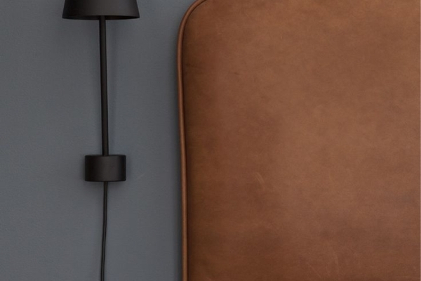 coussin cuir suspendu